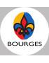 Bourges (15cm) - Sticker/autocollant