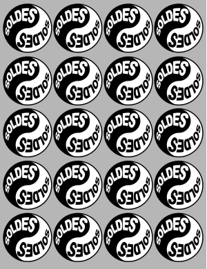 curseur flèche anglaise - 29x18.3cm - Sticker/autocollant