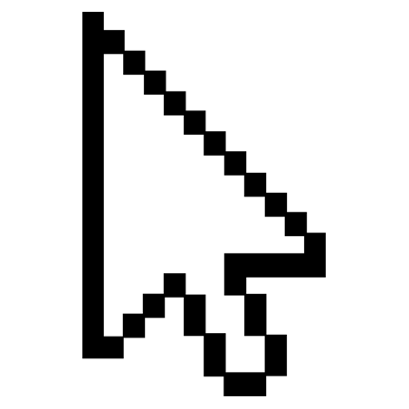 curseur flèche - 10x6.3cm - Sticker/autocollant