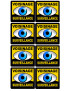 voisinage surveillance - 8fois 5cm - Sticker/autocollant