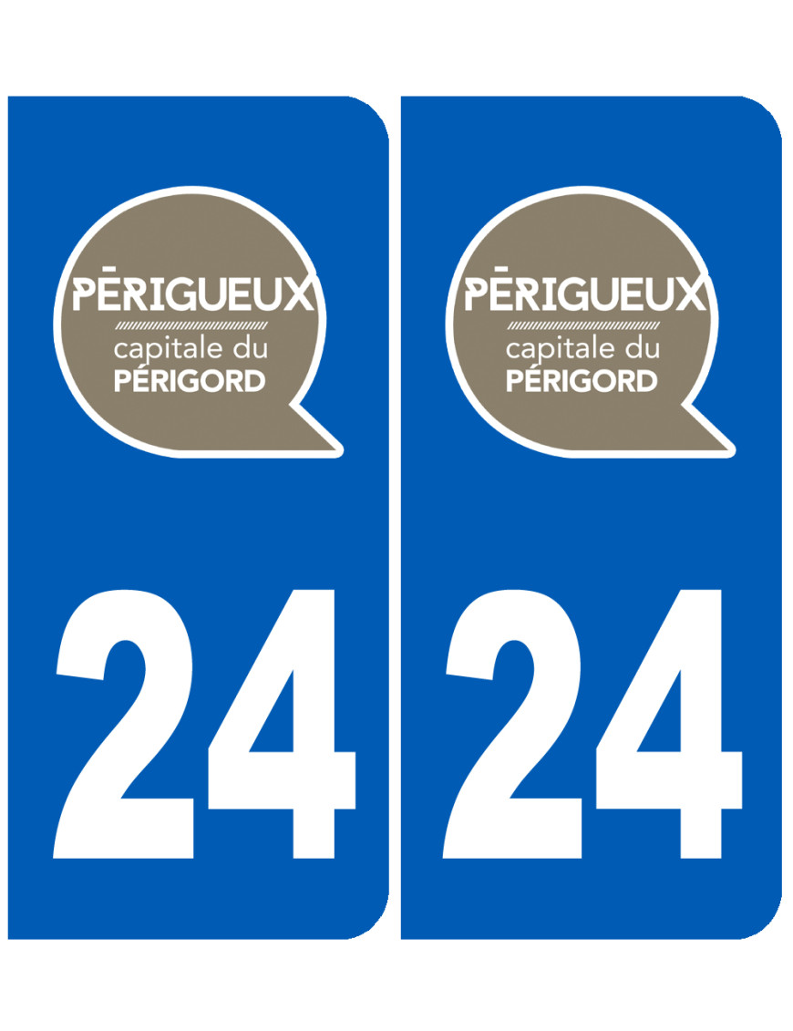 immatriculation Périgueux - Sticker/autocollant immatriculation Périgueux - Sticker/autocollant