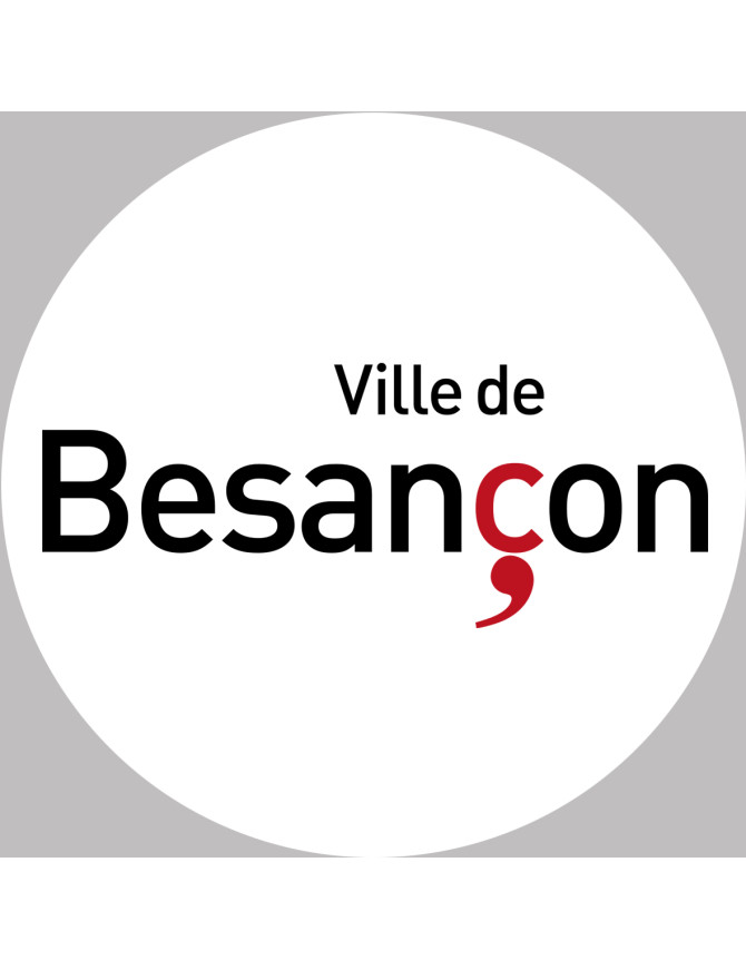 Besançon (20cm) - Sticker/autocollant