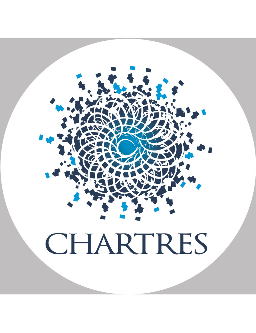 Chartres (10cm) - Sticker/autocollant Chartres (10cm) - Sticker/autocollant