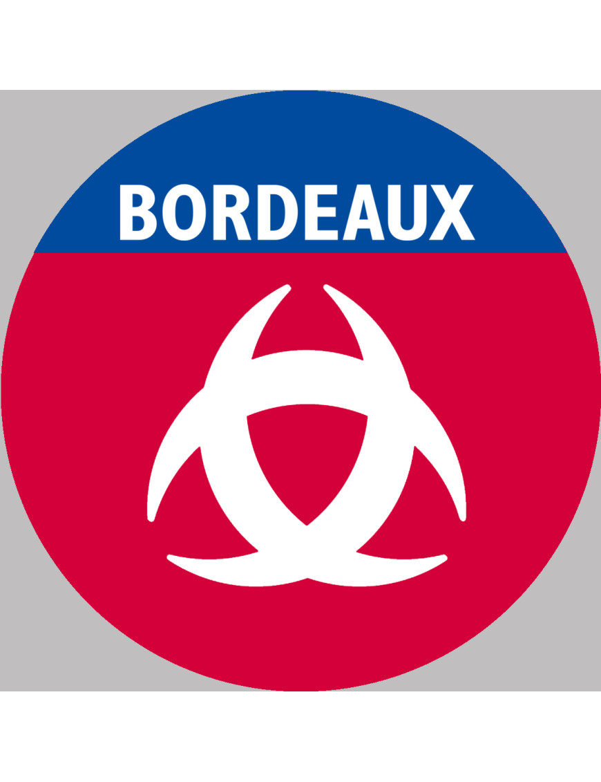 Bordeaux (20x20cm) - Sticker/autocollant Bordeaux (20x20cm) - Sticker/autocollant