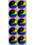 YIN YANG LGBT - 10 stickers de 5cm - Sticker/autocollant