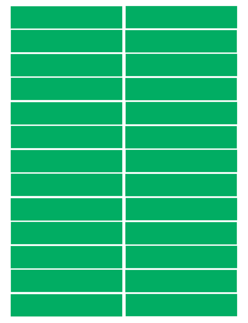 balises circuits GR marques verts - 26fois 10x2cm - Sticker/autocollant balises circuits GR marques verts - 26fois 10x2cm - Sticker/autocollant