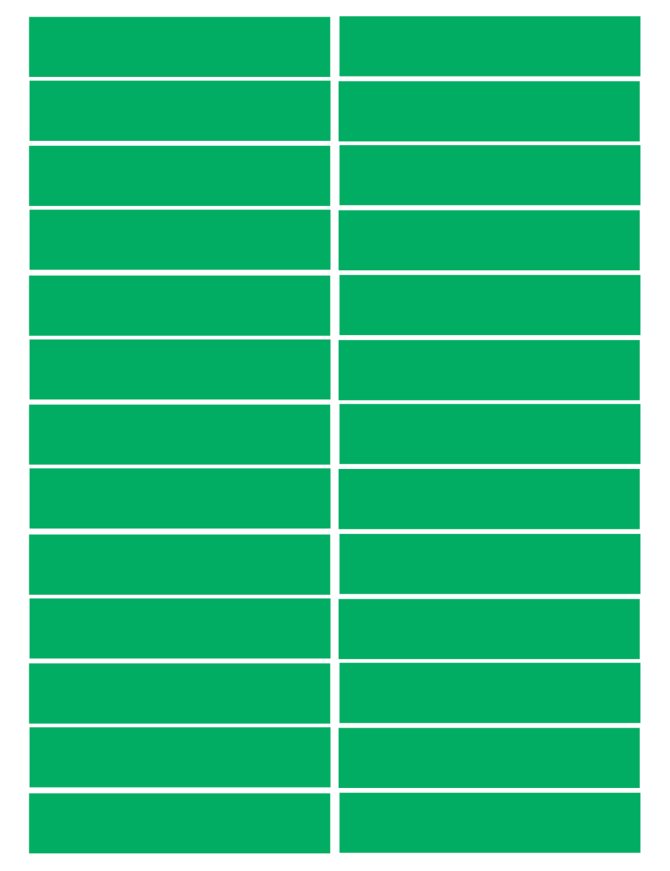 balises circuits GR marques verts - 26fois 10x2cm - Sticker/autocollant