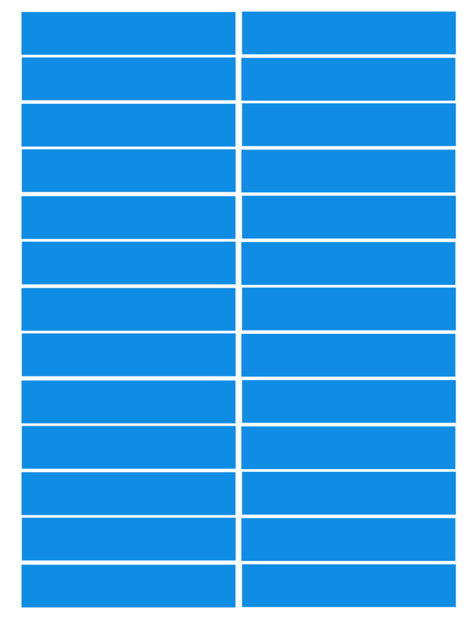 balises circuits GR marques bleus - 26fois 10x2cm - Sticker/autocollant