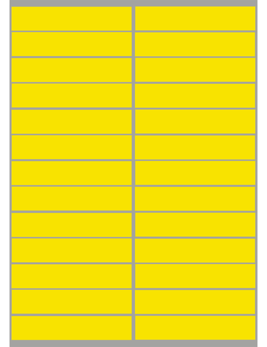 balises circuits GR marques jaunes - 26fois 10x2cm - Sticker/autocollant balises circuits GR marques jaunes - 26fois 10x2cm - Sticker/autocollant