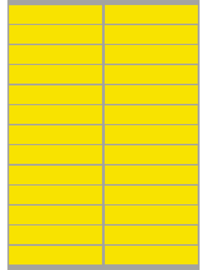 balises circuits GR marques jaunes - 26fois 10x2cm - Sticker/autocollant