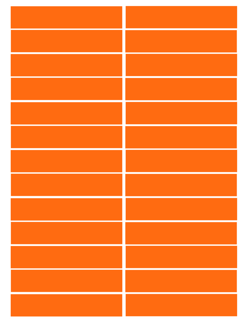 balises circuits GR marques oranges - 26fois 10x2cm - Sticker/autocollant balises circuits GR marques oranges - 26fois 10x2cm - Sticker/autocollant