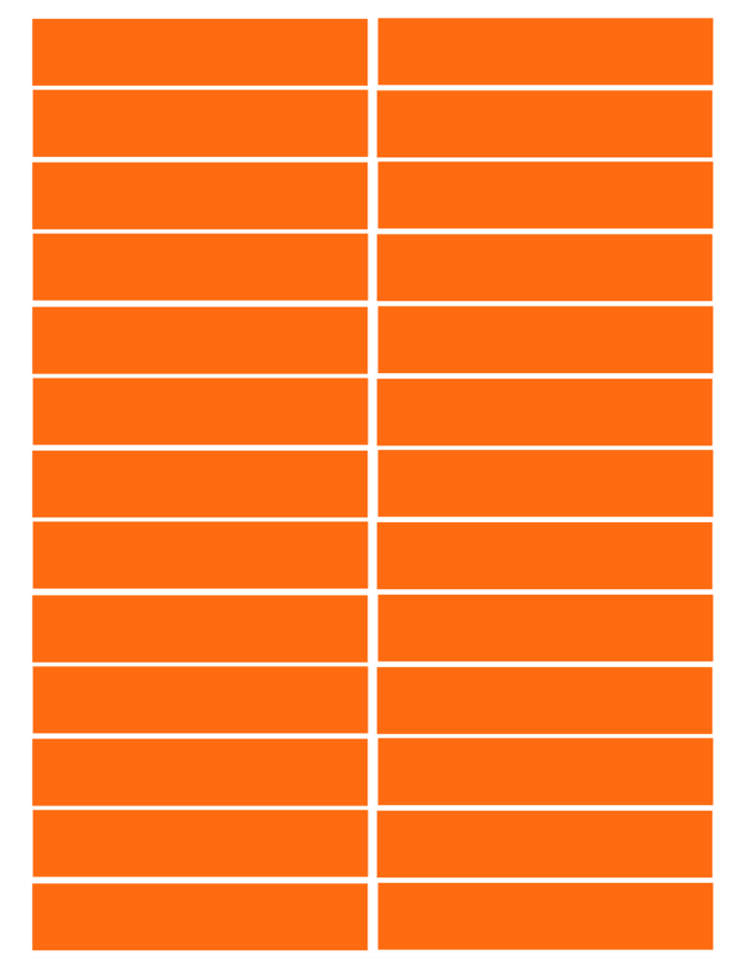 balises circuits GR marques oranges - 26fois 10x2cm - Sticker/autocollant