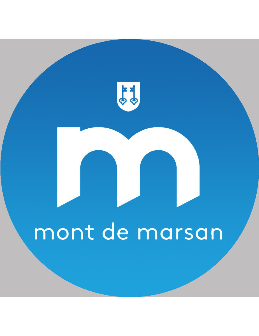 Mont-de-Marsan (20x20cm) - Sticker/autocollant Mont-de-Marsan (20x20cm) - Sticker/autocollant