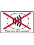 Pas de Paiement sans contact - 15x9.2cm - Sticker/autocollant