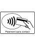 Paiement sans contact carte - 15x9.2cm - Sticker/autocollant