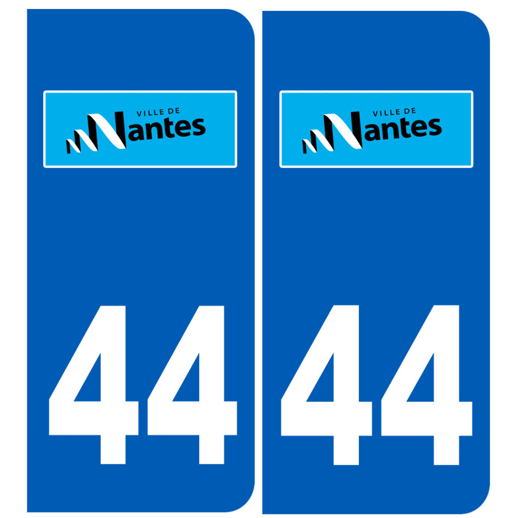 immatriculation Nantes 44 - Sticker/autocollant