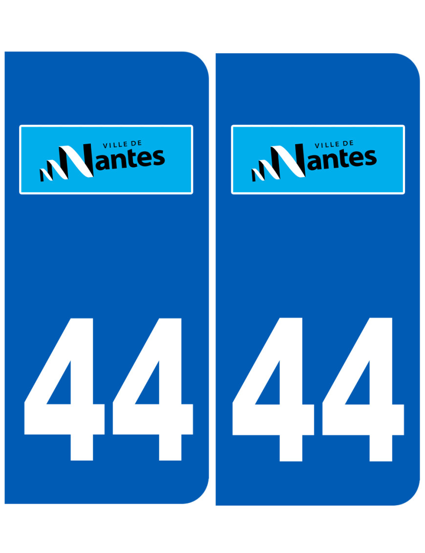 immatriculation Nantes 44 - Sticker/autocollant
