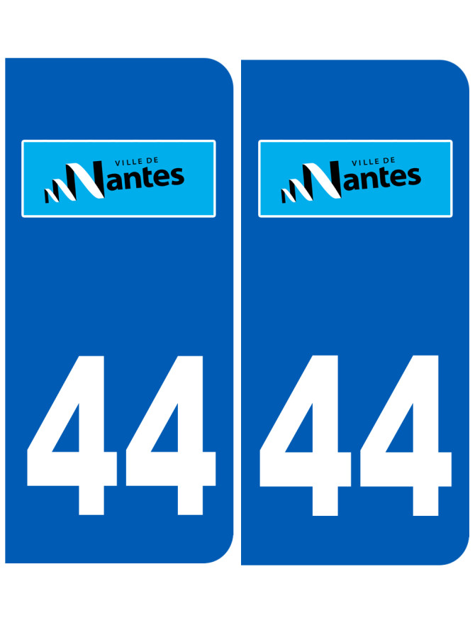 immatriculation Nantes 44 - Sticker/autocollant