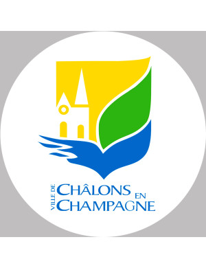 Châlons-en-Champagne (15x15cm) - Sticker/autocollant