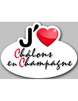 Châlons-en-Champagne (15x11cm) - Sticker/autocollant