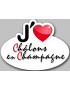 Châlons-en-Champagne (5x3.7cm) - Sticker/autocollant