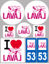 Laval (8 autocollants variés) - Sticker/autocollant