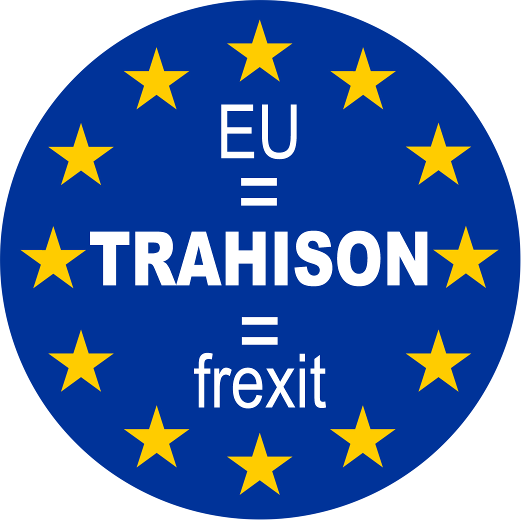 UE - TRAHISON - FREXIT (5x5cm) - Sticker/autocollant