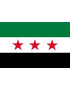 Drapeau Syrie (5 x 3.3 cm) - Sticker/autocollant