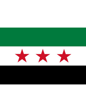 Drapeau Syrie (15 x 10 cm) - Sticker/autocollant