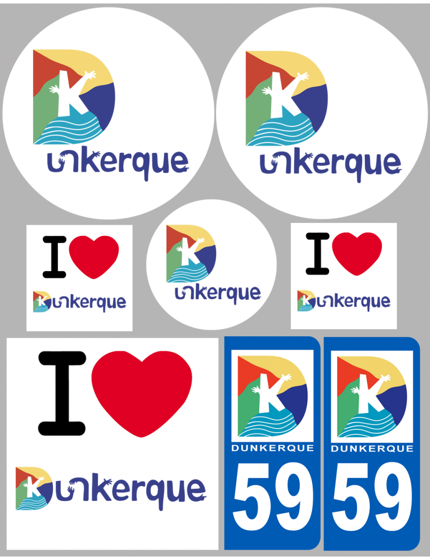 Beauvais - 8 autocollants variés - Sticker/autocollant Beauvais - 8 autocollants variés - Sticker/autocollant