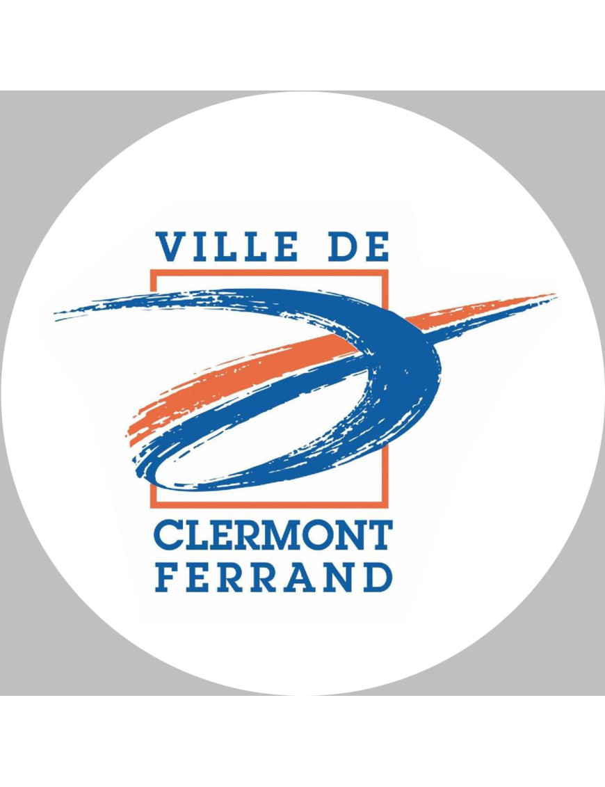 Clermont-Ferrand - 20x20cm - Sticker/autocollant Clermont-Ferrand - 20x20cm - Sticker/autocollant