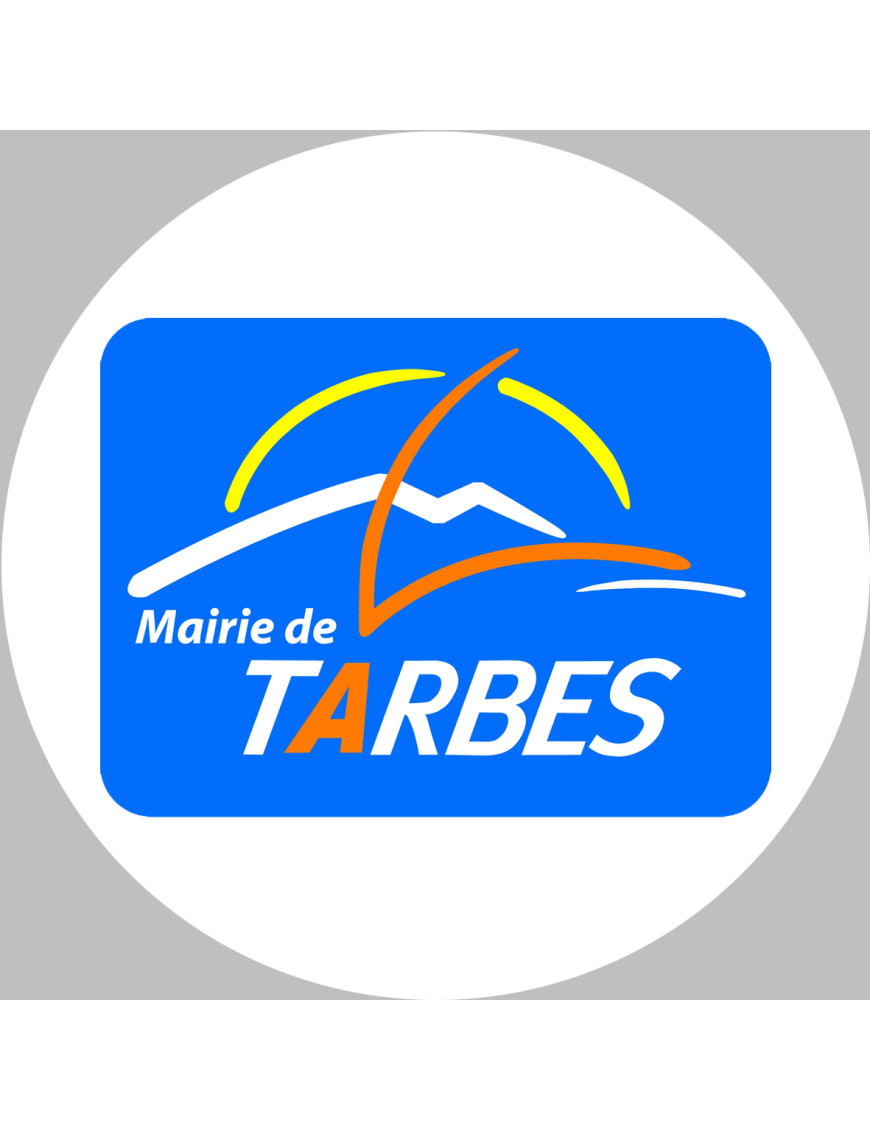 Tarbes - 20x20cm - Sticker/autocollant Tarbes - 20x20cm - Sticker/autocollant