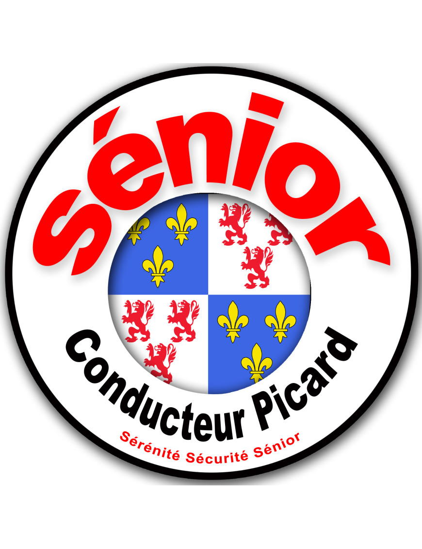Conducteur Sénior Picard - 10cm - Sticker/autocollant