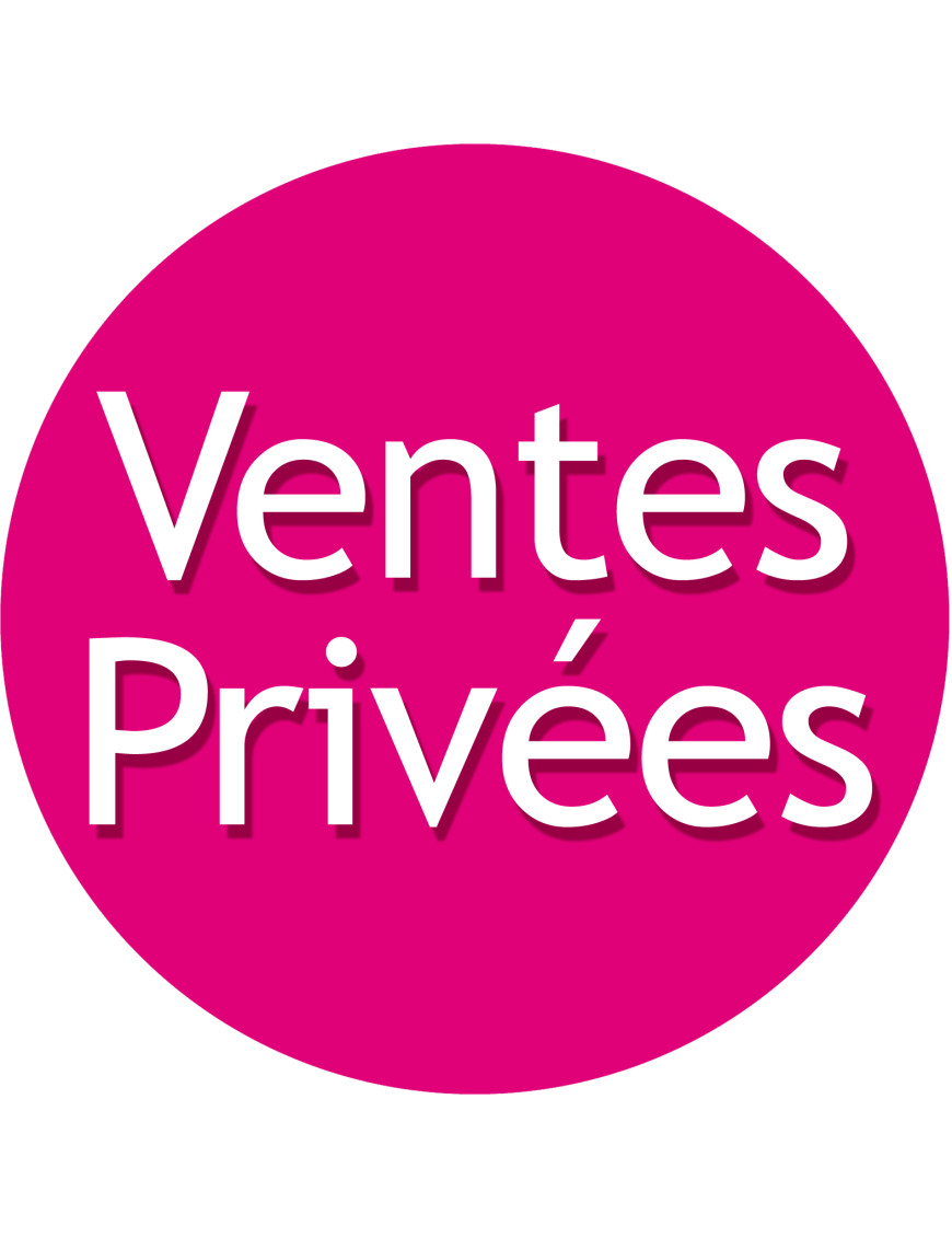 Ventes Privées - 20cm - Sticker/autocollant