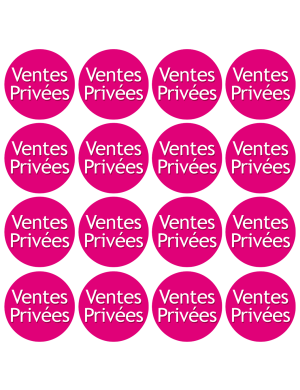 Ventes Privées - 16fois 5cm - Sticker/autocollant