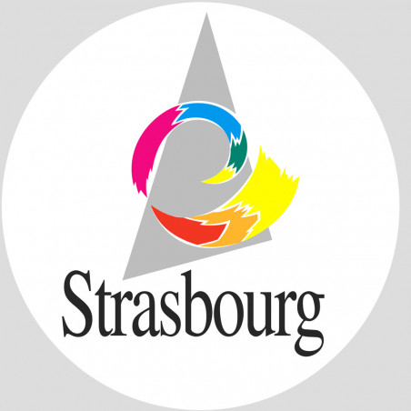 Strasbourg - 10cm - Sticker/autocollant