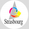 Strasbourg - 5cm - Sticker/autocollant