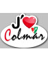 j'aime Colmar (15x11cm) - Sticker/autocollant