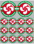 Produits Basques rouge - 2fois 10cm/12fois 5cm - Sticker/autocollant