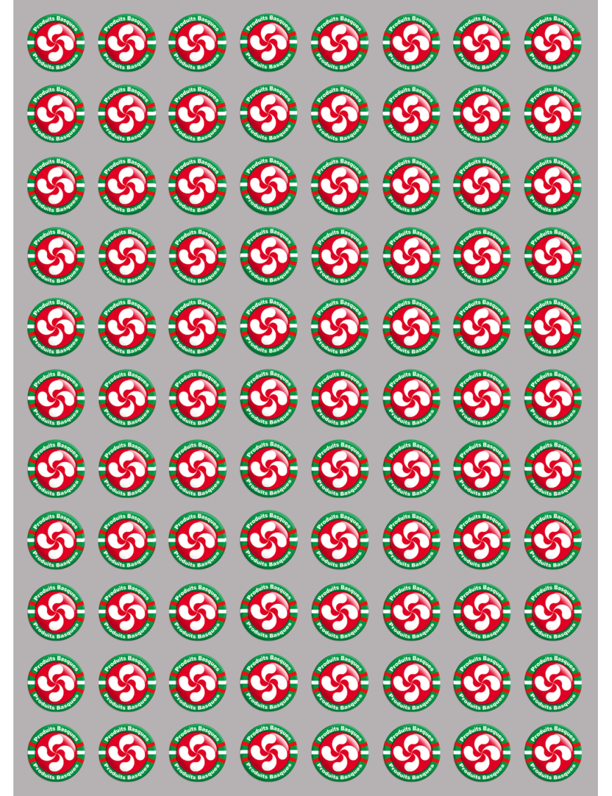 Produits Basques rouge - 88fois 2cm - Sticker/autocollant Produits Basques rouge - 88fois 2cm - Sticker/autocollant