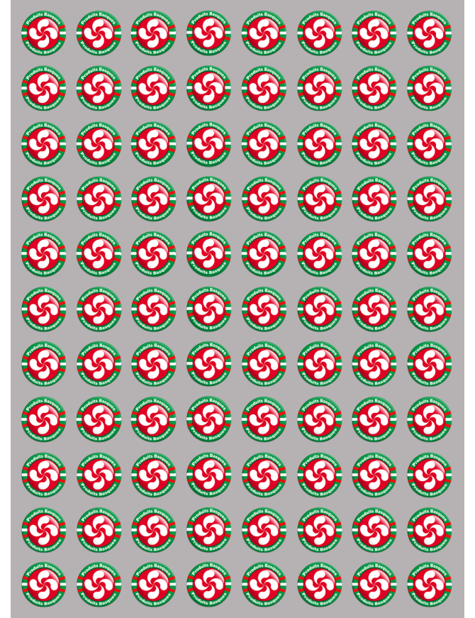 Produits Basques rouge - 88fois 2cm - Sticker/autocollant