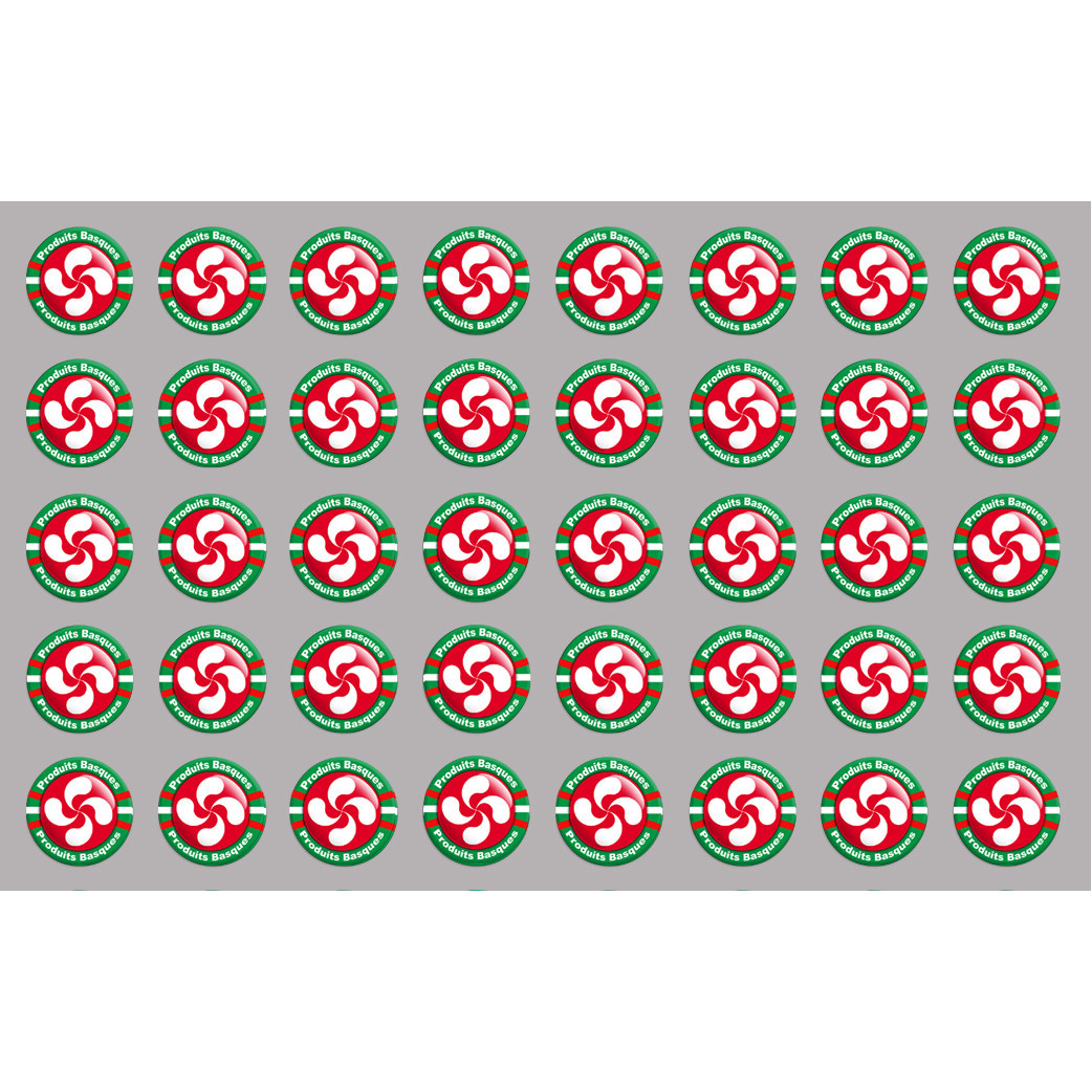 Produits Basques rouge - 44fois 2cm - Sticker/autocollant