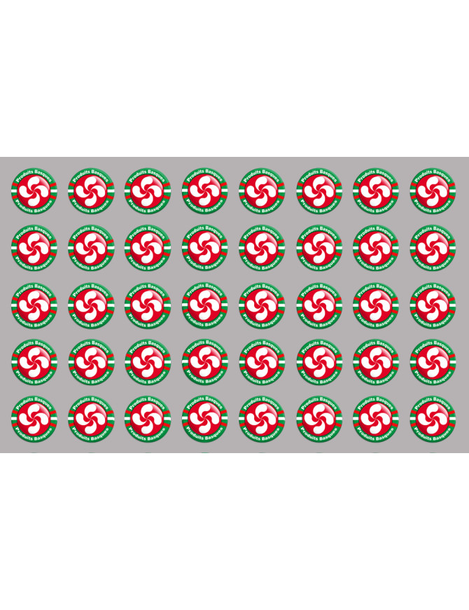 Produits Basques rouge - 44fois 2cm - Sticker/autocollant