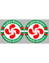 Produits Basques - 12fois 10cm - Sticker/autocollant