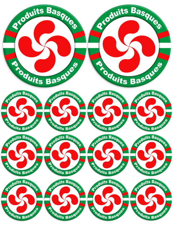 Produits Basques - 2fois 10cm/12fois 5cm - Sticker/autocollant