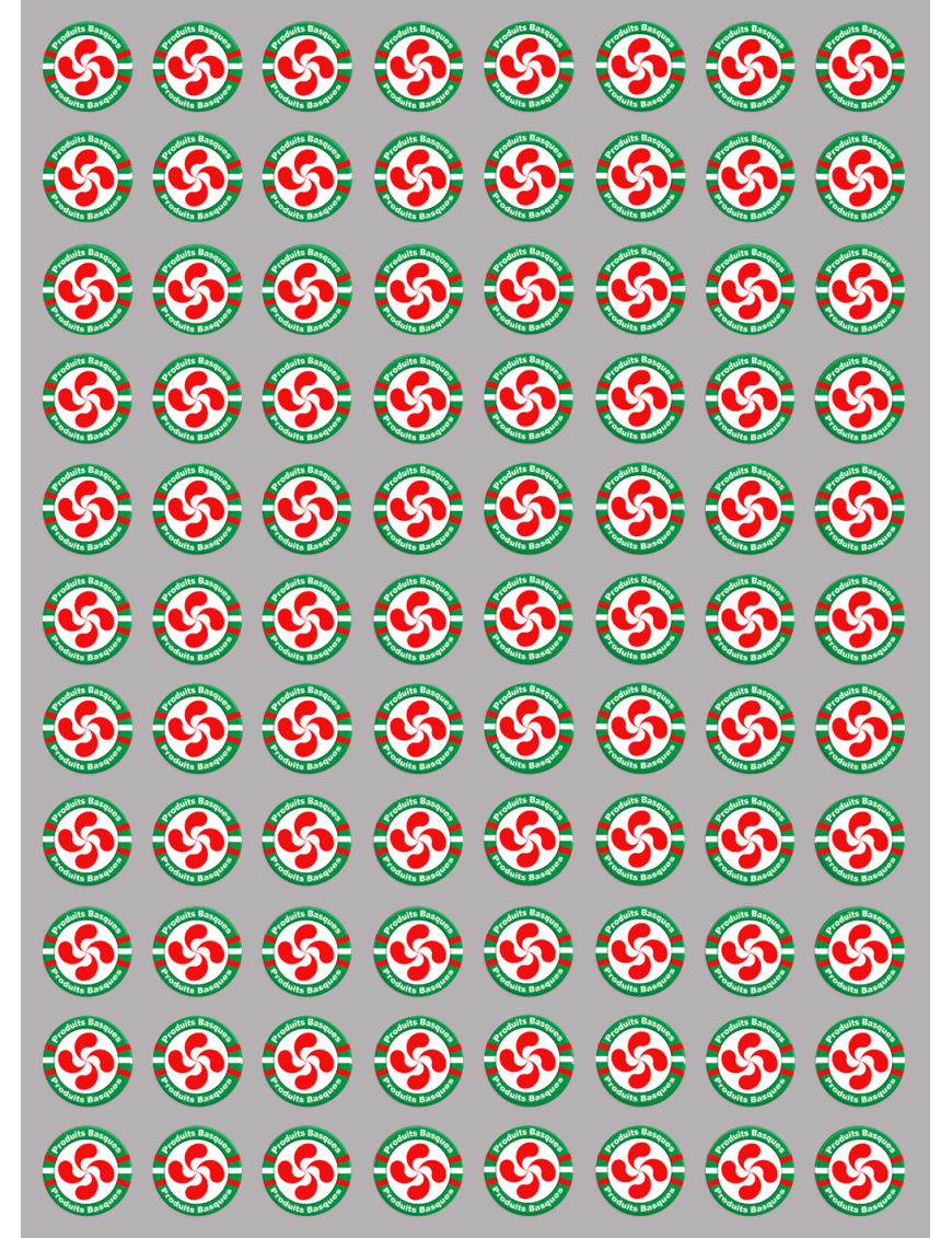 Produits Basques - 88fois 2cm - Sticker/autocollant Produits Basques - 88fois 2cm - Sticker/autocollant