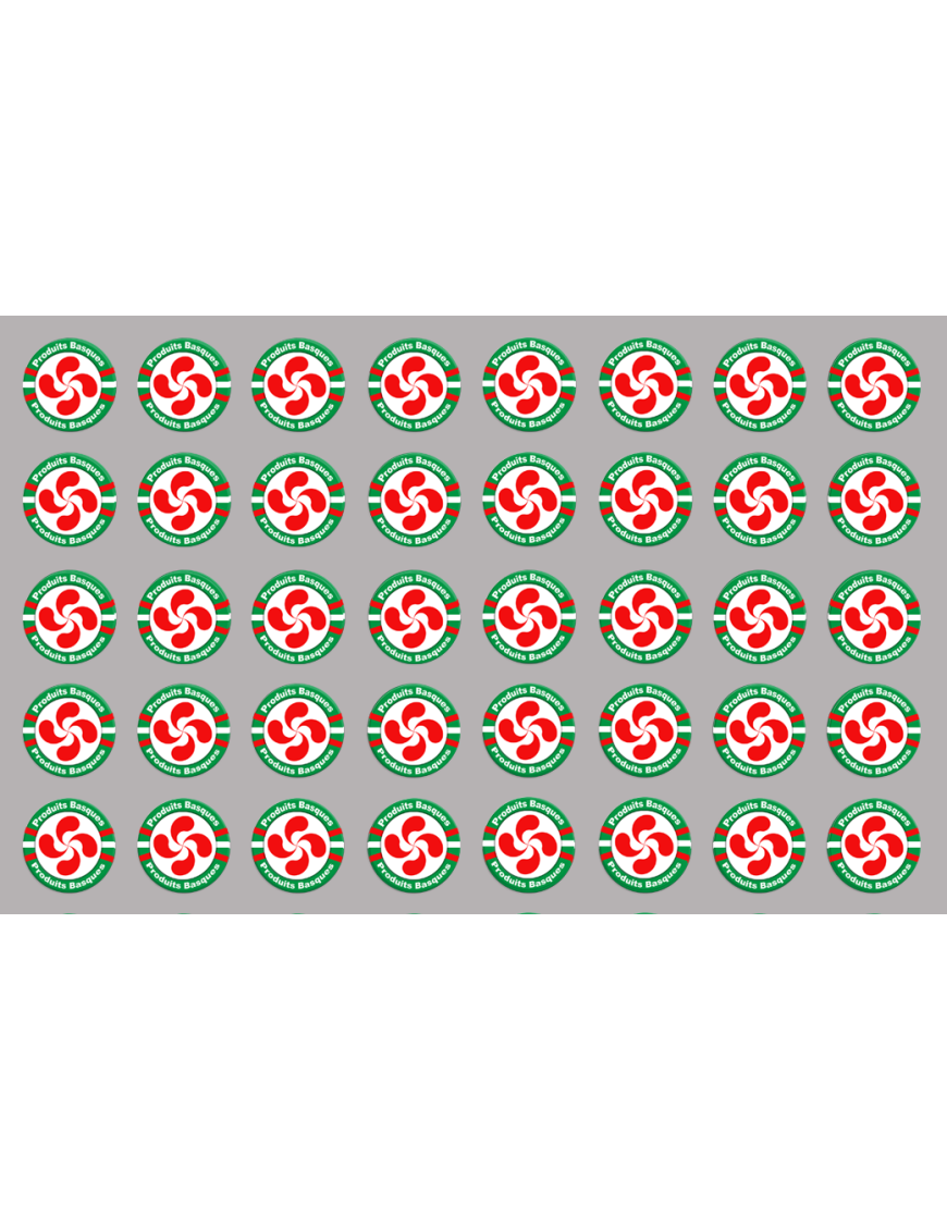Produits Basques - 44fois 2cm - Sticker/autocollant Produits Basques - 44fois 2cm - Sticker/autocollant