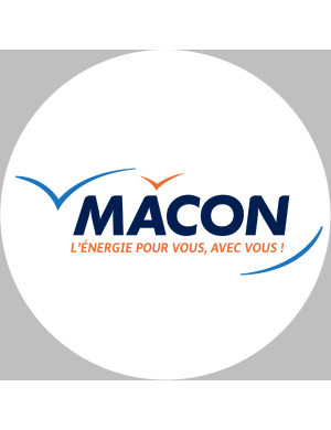 Mâcon - 15x15cm - Sticker/autocollant
