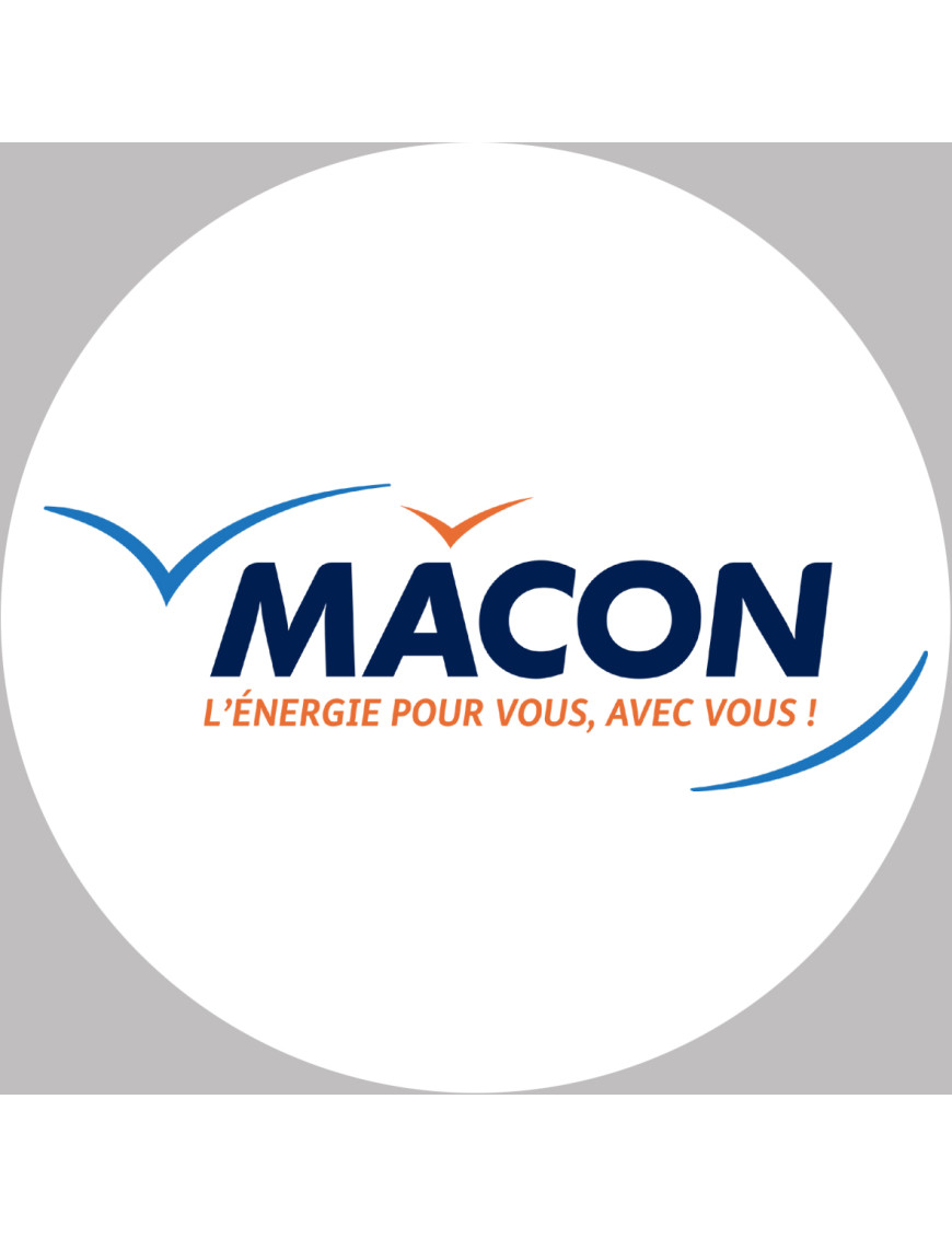 Mâcon - 10x10cm - Sticker/autocollant Mâcon - 10x10cm - Sticker/autocollant
