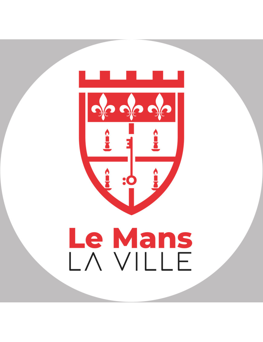 le Mans - 20x20cm - Sticker/autocollant le Mans - 20x20cm - Sticker/autocollant